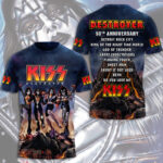 KISS Destroyer 50th Anniversary 2026 3D Apparel – TMTHU6106