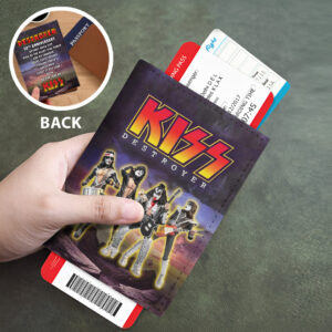 KISS Leather Passport Cover - TMTHU6381