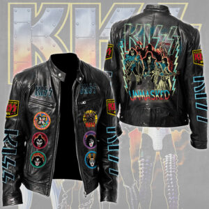 KISS Motorcycle Leather Jacket - TMTHU6062