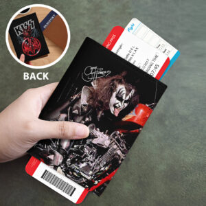 KISS x Gene Simmons Leather Passport Cover - GNE6606