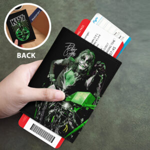 KISS x Peter Criss Leather Passport Cover - GNE6609