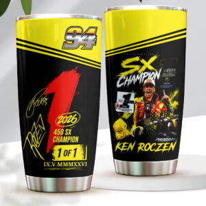 Ken Roczen 2026 AMA Supercross 450cc Champion Tumbler Cup - HOATT18040