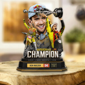 Ken Roczen 450SX 2026 Champion Custom Shape Acrylic Plaque - GNE6371