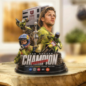 Ken Roczen 450SX 2026 Champion Custom Shape Acrylic Plaque - GNE6417