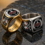KISS 3D Engraved Ring – TANTN22811
