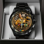 Kyle Busch Black Stainless Steel Watch – TANTN23160