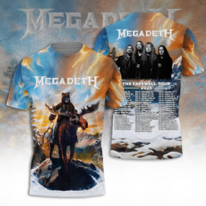 Megadeth Farewell Tour 2026 3D Apparel - TANTN22802