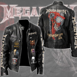 Megadeth Motorcycle Leather Jacket - TMTHU5602