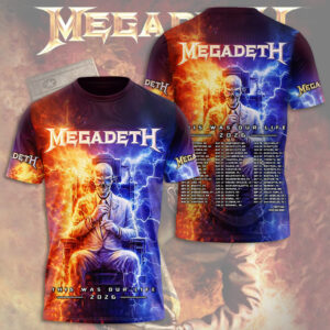 Megadeth This Was Our Life 2026 3D Apparel - TMTHU5600