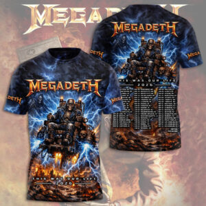 Megadeth This Was Our Life 2026 3D Apparel - TMTHU5628