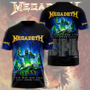 Megadeth This Was Our Life 2026 3D Apparel - TMTHU5601