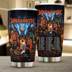 Megadeth This Was Our Life 2026 Tumbler Cup - TMTHU6287