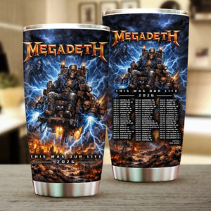 Megadeth This Was Our Life 2026 Tumbler Cup - TMTHU6288
