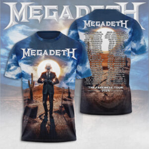 Megadeth Farewell Tour 2026 3D Apparel - TANTN22799