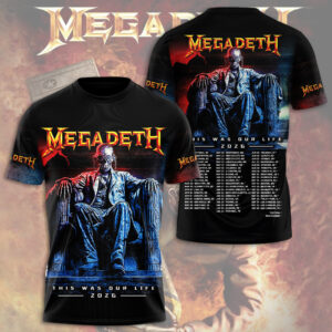 Megadeth This Was Our Life 2026 3D Apparel - TMTHU5976