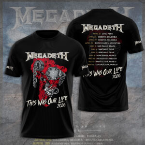 Megadeth Tour 2026  3D Apparel - GNE6266