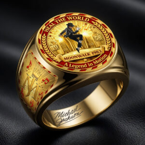 Michael Jackson 3D Engraved Ring - HOATT18316