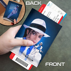 Michael Jackson Leather Passport Cover - HOATT18246