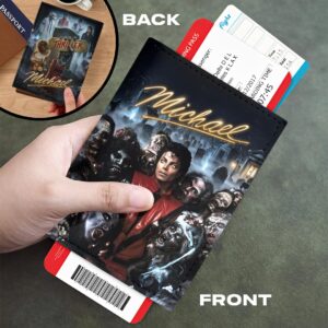 Michael Jackson Leather Passport Cover - HOATT18248