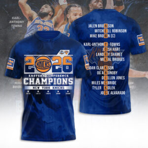 New York Knicks NBA Eastern Conference Champions 2026 3D Apparel - TANTN23187