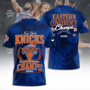New York Knicks NBA Eastern Conference Champions 2026 3D Apparel - TANTN23190