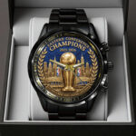 New York Knicks NBA Eastern Conference Champions 2026 Black Stainless Steel Watch – TANTN23201