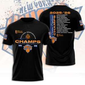New York Knicks NBA Eastern Conference Champions 2026 3D Apparel - TANTN23192