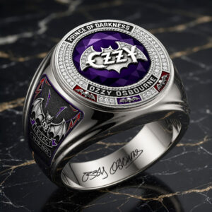 Ozzy Osbourne 3D Engraved Ring - HOATT18263
