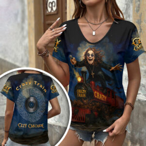 Ozzy Osbourne 3D Women’s V-Neck T-Shirt - HOATT17729