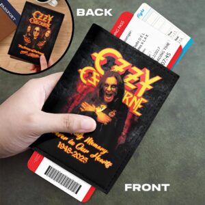 Ozzy Osbourne Leather Passport Cover - HOATT18159
