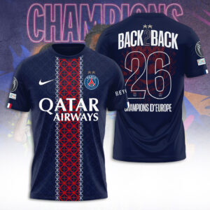 Paris Saint-Germain Champions of Europe 25/26 3D Apparel - TANTN23271