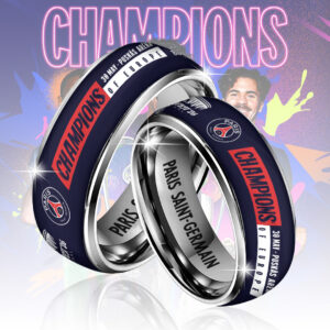 Paris Saint-Germain Champions of Europe 25/26 Custom Alloy Ring - TANTN23283
