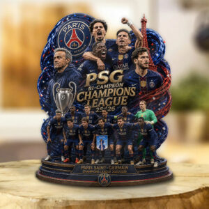 Paris Saint-Germain 25/26 Champions League Champions Custom Shape Acrylic Plaque - GNE6741