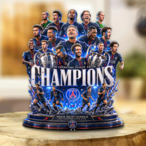 Paris Saint-Germain 25/26 Champions League Champions Custom Shape Acrylic Plaque - GNE6742