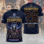 Paris Saint-Germain Champions of Europe 25/26 3D Apparel – TANTN23292