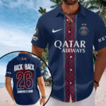 Paris Saint-Germain 25/26 Champions League Champions Short Sleeve Button-Down Shirt – HOATT18322