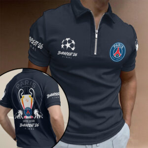 Paris Saint-Germain Champions League Final 2026 Zip Polo Shirt - TANTN22722