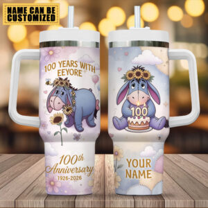 Personalized Winnie-the-Pooh x Eeyore 100th Anniversary 40oz Tumbler - TMTHU6045
