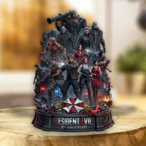Resident Evil 30th Anniversary Custom Shape Acrylic Plaque - TMTHU6498