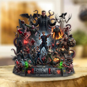 Resident Evil 30th Anniversary Custom Shape Acrylic Plaque - TMTHU6005