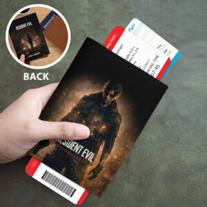 Resident Evil Requiem x Leon Scott Kennedy Leather Passport Cover - GNE6369