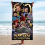 Star Trek 60th Anniversary 2026 Rectangle Beach Towel – TMTHU5669
