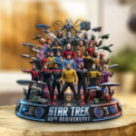 Star Trek 60th Anniversary 2026 Custom Shape Acrylic Plaque – TMTHU6009