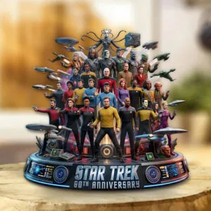 Star Trek 60th Anniversary 2026 Custom Shape Acrylic Plaque - TMTHU6009