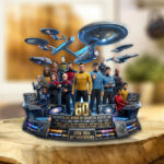 Star Trek 60th Anniversary 2026 Custom Shape Acrylic Plaque – TMTHU6282