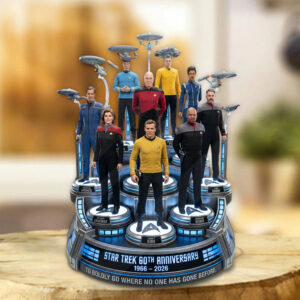 Star Trek 60th Anniversary 2026 Custom Shape Acrylic Plaque - TMTHU6445
