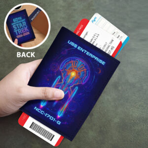 Star Trek 60th Anniversary 2026 Leather Passport Cover - TMTHU6257