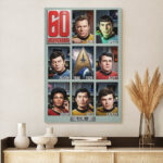 Star Trek 60th Anniversary 2026 Rectangle Canvas With Inner Frame – TMTHU6096