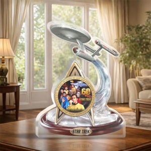 Star Trek 60th Anniversary Custom Shape Acrylic Plaque - HOATT17975