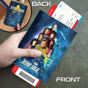 Star Trek 60th Anniversary Leather Passport Cover - HOATT18025